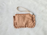 Side ruffles pouch- small