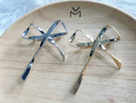 Minimalist Brooch - Silver/Gold