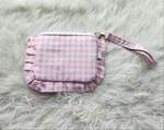 Coin/card pouch with frills