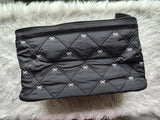 Embroidery Bow Wide mouth jumbo pouch