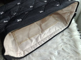 Embroidery Bow Wide mouth jumbo pouch