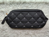 Embroidery Bow Wide mouth jumbo pouch