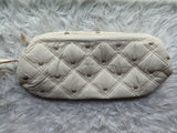 Embroidery Bow Wide mouth jumbo pouch