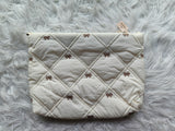 Embroidery Bow A5 Puffy pouch