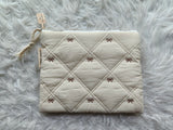 Embroidery Bow A5 Zipper pouch