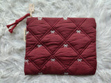 Embroidery Bow A5 Zipper pouch