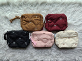 Embroidery Bow Pad Pouch
