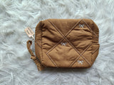 Embroidery Bow Pad Pouch