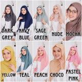 Instant shawl with flap - Jersey