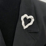 Minimalist Brooch - Silver/Gold