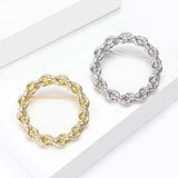 Minimalist Brooch - Silver/Gold II