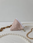 Cotton eyelet - 3d Triangle pouch (dumpling)