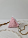 Cotton eyelet - 3d Triangle pouch (dumpling)