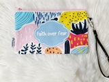 Pouch with captions