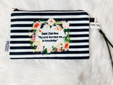 Pouch with captions