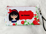 Pouch with captions