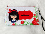 Pouch with captions